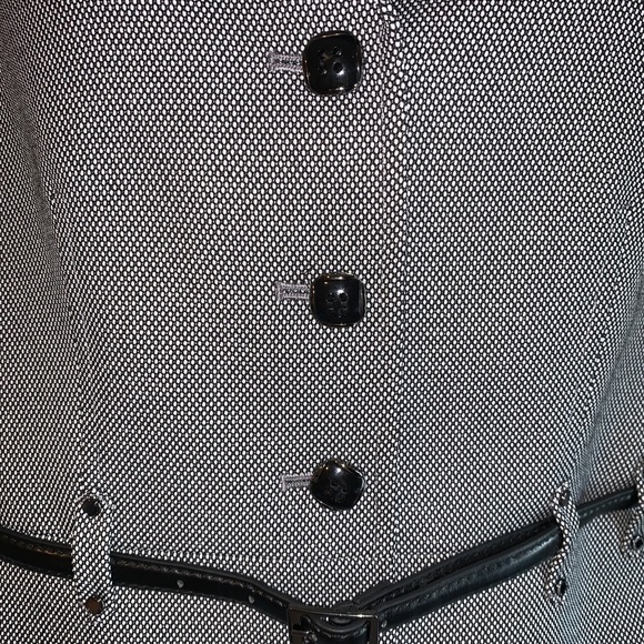 New TAHARI Black White belted BLAZER 6 - Picture 2 of 6